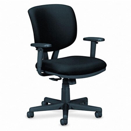 Seatsolutions Volt Series Task Chair with Synchro-Tilt  Polyester  Black Upholstery SE196703